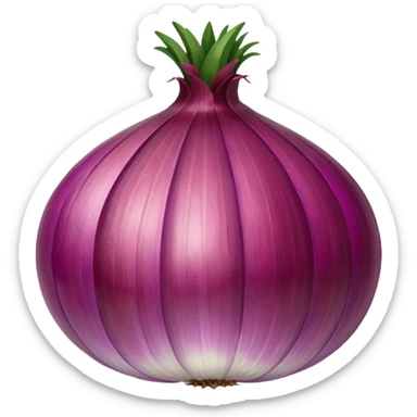 red onion sticker