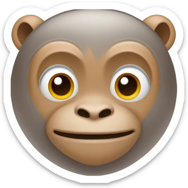 Monkey giving a sideeye sticker