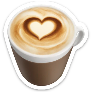 cappucino heart emoji sticker