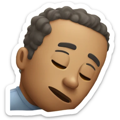 About to fall asleep sticker