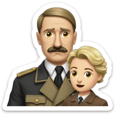 Hitler et sa mère sticker