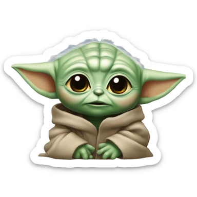Baby yoda sticker