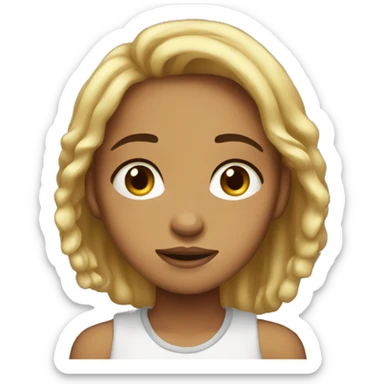 Lighskin girl cry  sticker