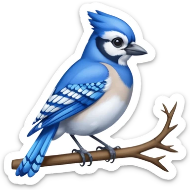 blue jay bird sticker