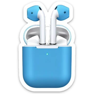 Air pods blue  sticker