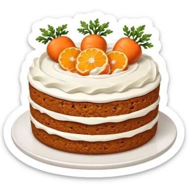Carrot cake sticker
