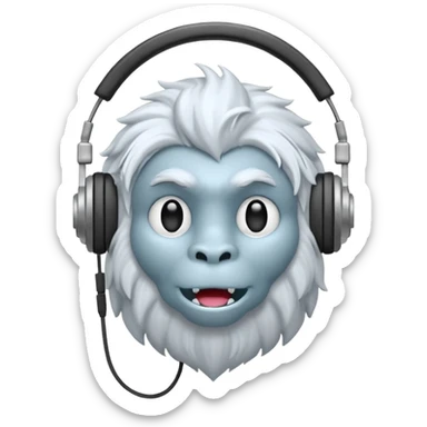 yeti headphones ai assitant sticker