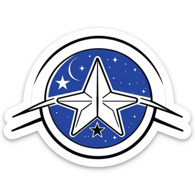 United States space force emblem  sticker