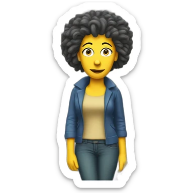 I want to create a custom emoji of Marge Simpson Dreadlocks hair, very realistic, 32k resolution sticker