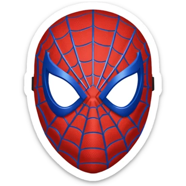 Spiderman mask without background  sticker