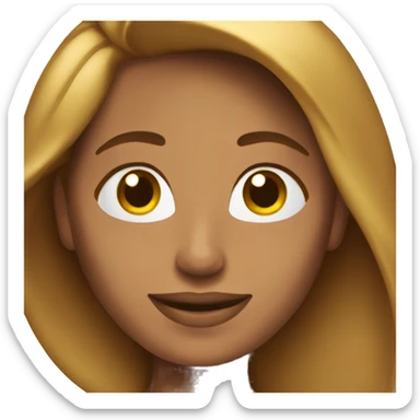 Mujer bronceada y feliz sticker