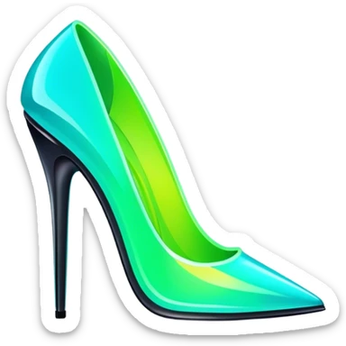 neon cyberpunk style 
stiletto sticker