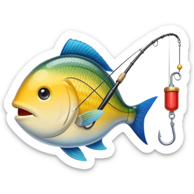 fishing line sticker