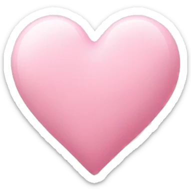 baby pink heart sticker