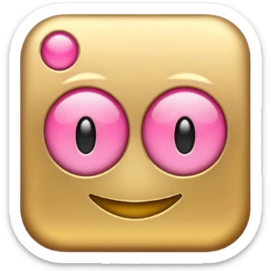 The emoji should be as letters of 7687 and the color of the font should be animated of pink and gold moving. sticker