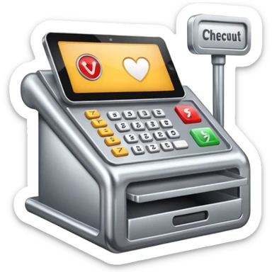 checkout till sticker