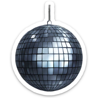 Disco ball sticker