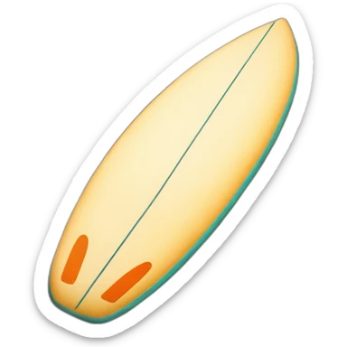 surfboard in sand sticker