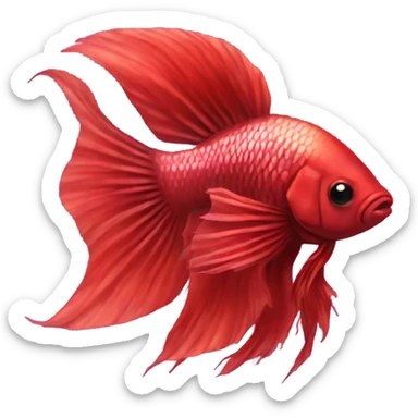 red betta fish sticker
