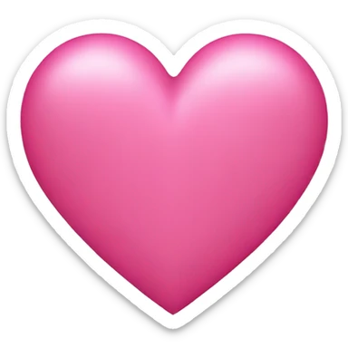 Pink heart sticker