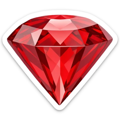 red diamond emoji sticker