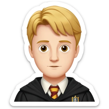Hugh Mitchell is colin creevey in harry potter, wear hogwarts uniform sticker