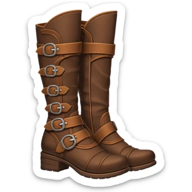 medievil boots, fantasy adveture boots, female sticker