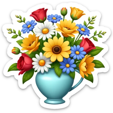 heartfelt still life arrangement sticker