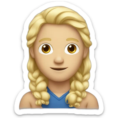 Blonde nordic guy sticker