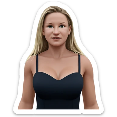 girl in black dress outdoors sticker