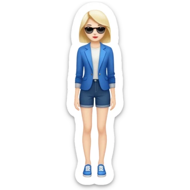 stylish full body model sticker