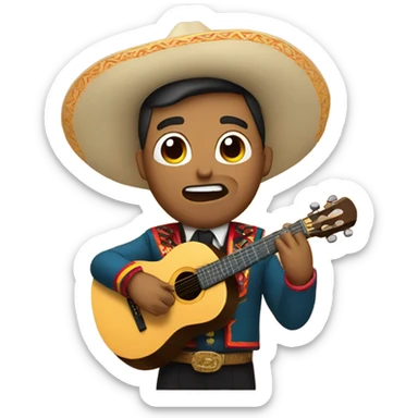 Mariachi singing a song sticker