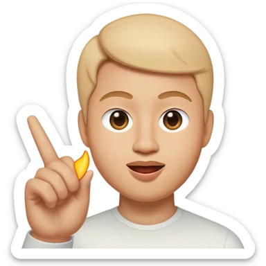 My Memoji flipping a bird sticker