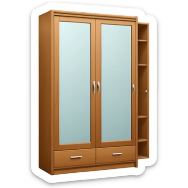 wardrobe modern closed mirror door sticker