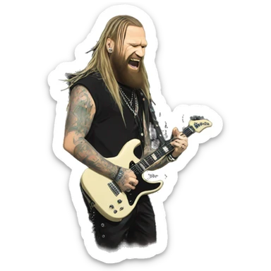 Dez fafara onstage  sticker