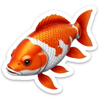 red koi fish sticker