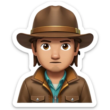 Garrett Garrison adventurer from Minecraft movie sticker