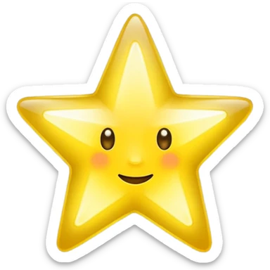 yellow star no face sticker