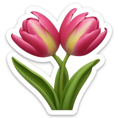 tulips sticker