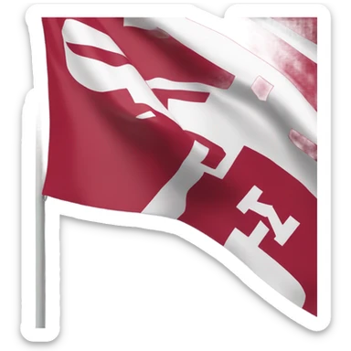 northwestern college flag sticker