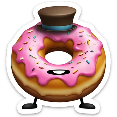 Talking donut named Jerry  sticker