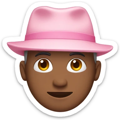 Light pink hat sticker
