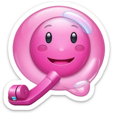 pink phone call caller id bubble sticker