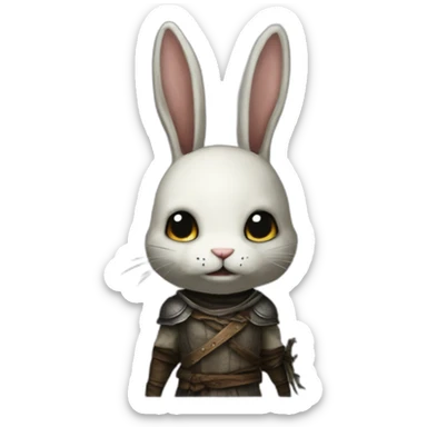 yugy bunny dark souls 2 sticker