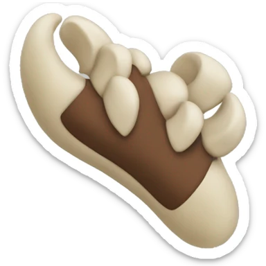 dog claw clip sticker