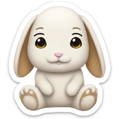 plushie bunny sticker