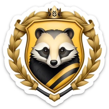 Hufflepuff crest sticker