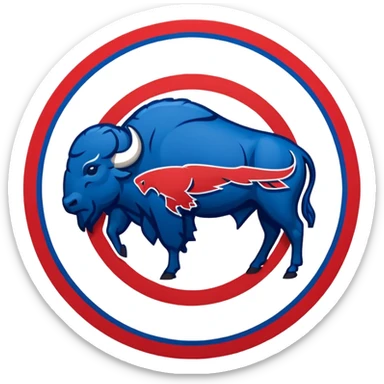 Buffalo bills logo sticker