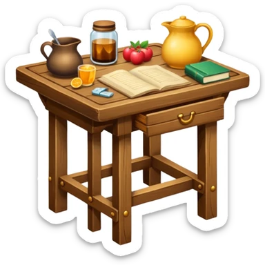 witches table sticker