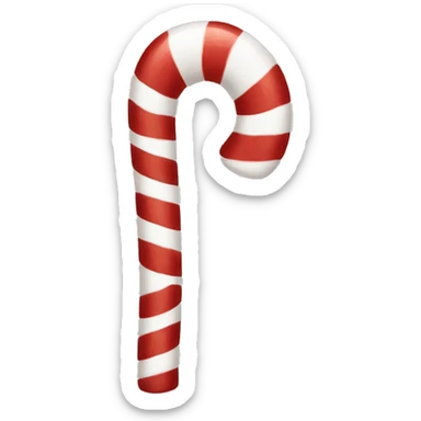 Candy cane sticker